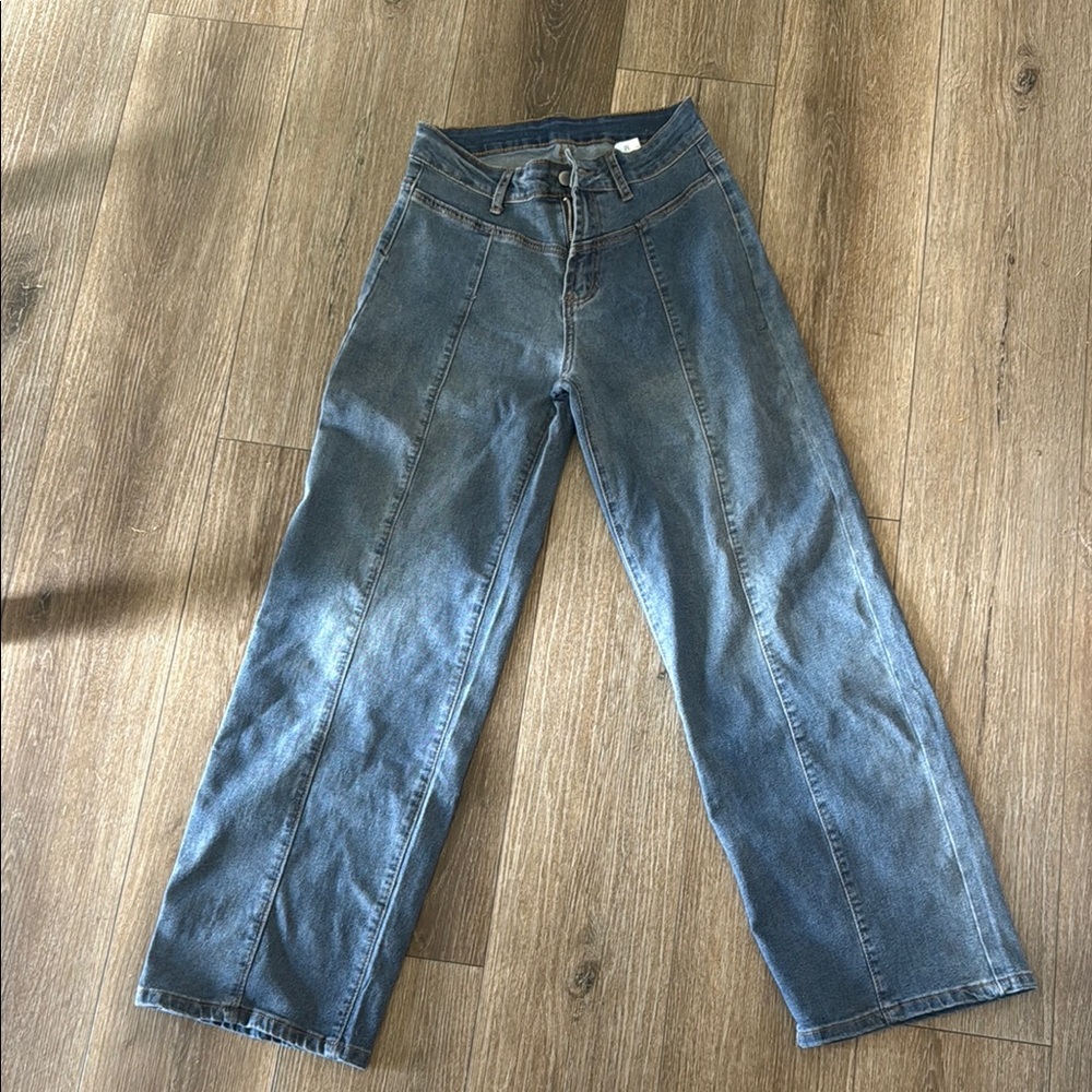Wild Fable Blue Flare Wide Leg Jeans